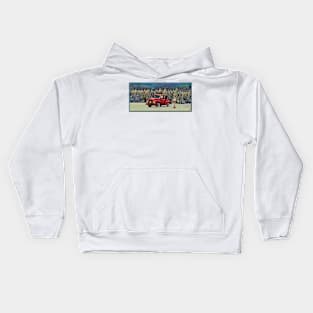 Santa and the Ford Kids Hoodie